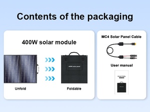 SolarPlay S200 Paneles Solares Plegables Innovadores de 200W en Color Negro con 23.4% de Eficiencia, Tamaño de Celda de 210mmx210mm para Uso Doméstico e Industrial - Product Image 2