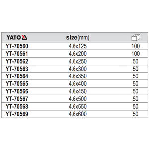 Abrazaderas de Cable de Acero Inoxidable Eertuo, Autoblocantes, Grado Industrial YT 70560 - Product Image 2