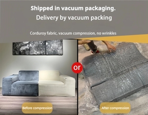 Sofá Modular Moderno en Caja con Compresión al Vacío, Tapizado en Tela, Esponja de Alta Densidad, <span class=keywords><strong>Muebles</strong></span> para Sala de Estar/Apartamento, <span class=keywords><strong>Venta</strong></span> de Fábrica - Product Image 3