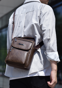 Leather Backpack <b>Wallet</b> <b>for</b> <b>Men</b> and Women Fashion Multi-purpose Design Handbag <b>Men</b> and Women Shoulder Bag <b>Travel</b> Backpack Brown - Product Image 6
