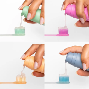 Dentifrice naturel végétalien et sans sucre Vente en gros OEM favorable 30g /60g /80g Format de voyage Dentifrice aromatisé aux fruits - Product Image 4