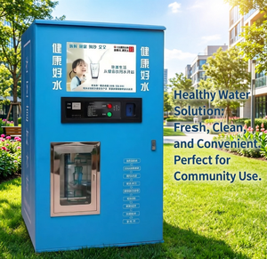Distributeur automatique d'eau et de glace en acier inoxydable à sortie unique, <span class=keywords><strong>auto</strong></span>-nettoyant, pour garage et extérieur, avec paiement multi-modes (pièces, cartes de crédit) et affichage LED - Product Image 1