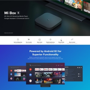 Original Xiaomi Mi hộp S 4K Android <span class=keywords><strong>TV</strong></span> Box vớ<span class=keywords><strong>i</strong></span> Google trợ lý từ xa streaming media player Router không dây Xiaomi Mi hộp - Product Image 3