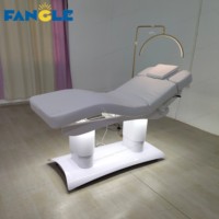 Cama de pestañas eléctrica de lujo Mesa de masaje y cama 4 motores Cama facial Salón de belleza de pestañas