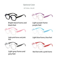 Nouvelles lunettes pour enfants 2026, mignonnes et simples, protection oculaire pour ordinateur et téléphone, branches en silicone, anti-lumière bleue, verres plats