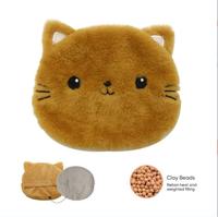 Sac chauffant en peluche en forme d'animal, micro-ondable, rempli de coton PP, 30 cm, jouet lesté unisexe