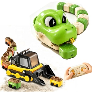 AJB NUOVO Giocattolo Telecomandato Online di Tendenza: Serpente e Bulldozer RC, Veicolo da Costruzione a Forma di Serpente Gluttonoso - Product Image 1