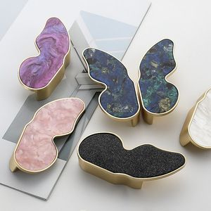 Furniture Handle And <b>Knob</b> Butterfly Shape Zinc Alloy Minimalist Cabinet Drawer Durable - Product Image 1