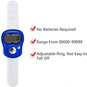 เครื่องนับนิ้วแบบอิเล็กทรอนิกส์ 5 หลัก จอ LCD แสดงผลแบบดิจิตอล สำหรับนับจำนวน ใช้กับกอล์ฟ ของใช้ทั่วไป ถักนิตติ้ง - Product Image 3