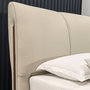 Мягкие кровати из массива дерева с обивкой, современные кровати размера «king-size» с местом для хранения, роскошные раскладные кровати для гостиной - Product Image 5