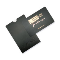 Programmier bare voll mattschwarze NFC-Visitenkarte für Social Media-Sharing mit UV-LOGO und QR-Code
