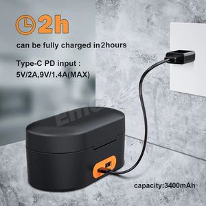Boîtier de charge ZGCINE ZG-R30 pour micro <span class=keywords><strong>Rode</strong></span> Wireless GO I II avec batterie intégrée de 3400 mAh, charge rapide portable, batterie externe - Product Image 4