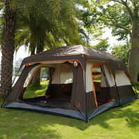 Vente en gros Tentes de camping de luxe 5-8 personnes pour les voyages, grande tente de luxe extérieure pliante pour la plage à ouverture rapide pour les événements