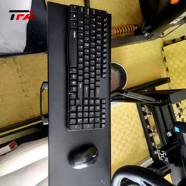 New Design Adjustable Pull Out Sliding Keyboard Tray Clamp on Under Desk No Punching Space Saving for Sim Racing Accessory