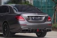 Diffuseur arrière pour W213 E63 E43 AMG E400 Sport 16 — 18, Fiber de carbone