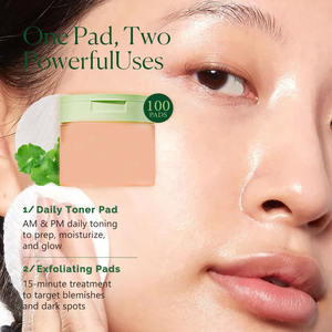 Discos de Algodón con Centella Asiática Orgánica, Tónico Facial Hidratante, Antienvejecimiento, Suavizante de Líneas Finas y Manchas Oscuras, GZ RTS, Pedido Mixto al por Mayor - Product Image 3