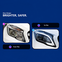 Pour Mercedes-Benz GLA W156 2015-2017 – Ensemble de phares LED CSP 36W ultra-lumineux 12V 6000K 6000 Lumens avec ampoule D2H