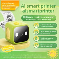 Imprimante IA transfrontalière nouvelle génération avec connectivité Wi-Fi, génération d'images par commande vocale IA, impression thermique sans encre, fabriquée au Guangdong