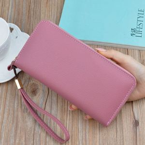 Carteras de mujer K397 con cremallera, monedero rosa con bolsillo para teléfono, tarjetero, cartera larga de mujer con diseño patchwork, monedero corto con borlas para mujer - Product Image 3