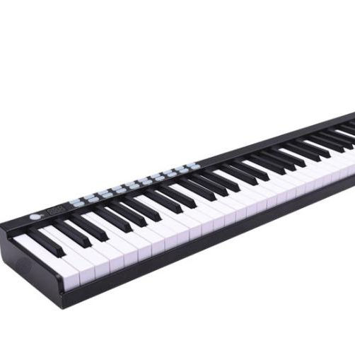 Pianoforte portatile a 88 tasti Pianoforte elettronico Piano elettronico ecologico in silicone pieghevole per pratica domestica Piano elettronico professionale senza altoparlante per principianti di