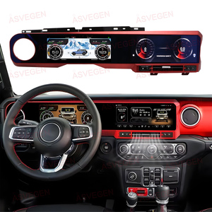 Radio Android de pantalla dual con LCD Cluster Octa-core Car Stereo Audio Video <span class=keywords><strong>Player</strong></span> para Jeep Wrangler JL 2018-2022 Carplay DSP - Product Image 2