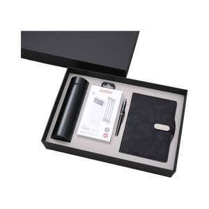 Custom Modern Art Stainless Steel Business <b>Set</b> Thermos Cup Power Bank <b>Notebook</b> Model 095 Stock Company Annual Meeting Event Gift - Product Image 1