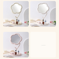 Miroir de maquillage en forme de tournesol-Étudiant bureau fleur beauté miroir de maquillage fille coiffeuse suspendus bijoux princesse miroir