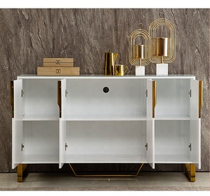 Moderno Buffet di Lusso in Legno Bianco <span class=keywords><strong>per</strong></span> Soggiorno con Struttura in Legno Massello - Product Image 6