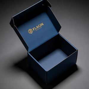 Boîte cadeau pliable en papier recyclable avec fermeture magnétique et impression quadricolore personnalisée pour les cadeaux de fêtes, d'anniversaires et de mariages - Product Image 1