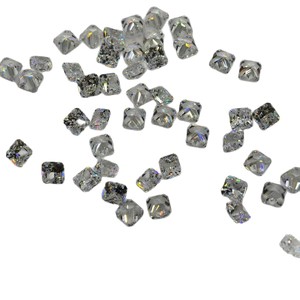 Princess Square Cut Zircon Cubic Zirconia Clear Gemstone For Jewelry Making 5A Quality Lab Created Synthetic Stone - Product Image 5