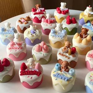 Commercio all'ingrosso <span class=keywords><strong>fai</strong></span> <span class=keywords><strong>da</strong></span> <span class=keywords><strong>te</strong></span> candela di cibo fatto a mano di lusso profumato gelato <span class=keywords><strong>candele</strong></span> aromatiche per Dessert completamente personalizzabili - Product Image 2