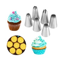 Coupleur de pointe en acier inoxydable Sac à pâtisserie Outils de décoration de gâteau Jeu d'embouts de buse de glaçage