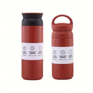 Gobelet isotherme en acier inoxydable à double paroi avec logo personnalisé, 350/450 ml, couvercle en plastique, maintien thermique de 12 à 24 heures, cadeaux d'affaires - Product Image 1
