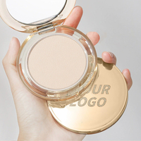 Fond de Teint Compact Imperméable à Marque Blanche, Maquillage Longue Tenue Couvrance Totale Fini Mat, Échantillon Taille Nuit, Poudre Compacte Personnalisée