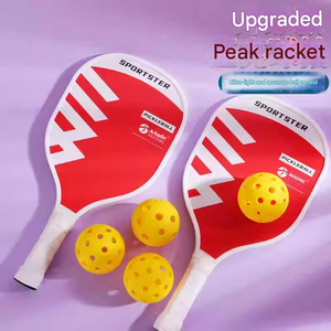 Raquette de pickleball en fibre de verre |   Léger et durable pour les étudiants, hommes et femmes, compétition et entraînement, design <span class=keywords><strong>simple</strong></span> - Product Image 3