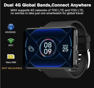 Montre connectée Android 4G LTE 2,86 pouces IPS 3+32 Go avec positionnement GPS DM101 DM100, Wi-Fi et <span class=keywords><strong>carte</strong></span> <span class=keywords><strong>SIM</strong></span> 4G - Product Image 2