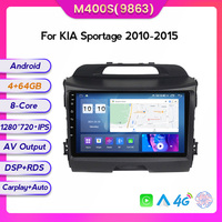 Radio Estéreo para Coche MEKEDE MS Android 12 8 Núcleos 8+256GB IPS DSP 2DIN con GPS WIFI para KIA Sportage 3 2010-2015 de 9 Pulgadas