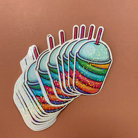 Autocollants découpés sur mesure, vinyle imperméable, personnalisation de dessins animés, promotion de la marque, impression commerciale, autocollants individuels avec logo