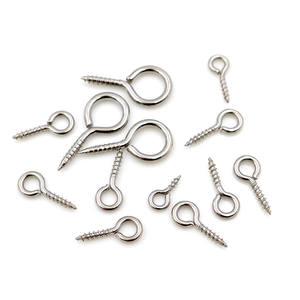 Selbst schneidende Ösen hakens ch rauben aus Edelstahl mit rundem Rings ch rauben - Product Image 6