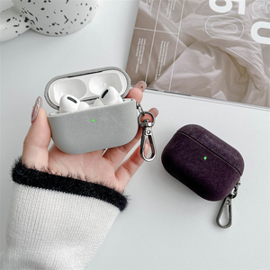 Étui pour écouteurs en daim de couleur unie pour <span class=keywords><strong>AirPods</strong></span> 1/<span class=keywords><strong>2</strong></span> Cover Bluetooth Earphone Protector <span class=keywords><strong>Pro</strong></span> New 3rd - Product Image 2
