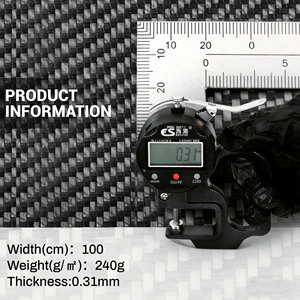 Tessuto in Fibra di Carbonio 3K Super Leggero per Telai di Droni FPV e Componenti Aerospaziali - 240gsm Alta Resistenza Plain Twill - Produzione Diretta - Product Image 3