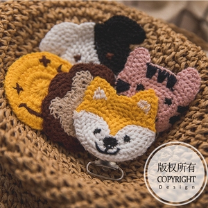 <span class=keywords><strong>Protection</strong></span> De l'environnement Haute Qualité Couleur Fait Main Crochet Attache Tétine Bébé Cadeau Forme Animale Attache Tétine - Product Image 6