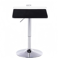 Tavolo da Bar Moderno Minimalista in Metallo e MDF, Altezza Regolabile, Arredamento Commerciale per Cucina, Casa, Sala da Pranzo, Esterno, Ingresso, Caffè