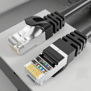 สายแพทช์อีเธอร์เน็ต CAT5E ขนาด 0.1 ม. 0.2 ม. 0.3 ม. พร้อมสายทองแดงป้องกันสัญญาณรบกวน UTP ความยาว 0.5-50 ม. สายแพทช์ Cat 6 แบบ LSZH 8p8c - Product Image 4