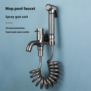 Modern Multifunctional Single Cold <strong>Water</strong> Spray Gun Balcony <strong>Faucet</strong> with Neck Mop for <strong>Bathroom</strong> Surface-Mounted Wall-Mounted - Product Image 2