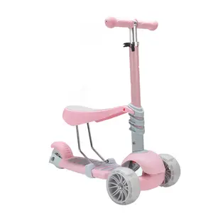 Fabbrica della cina a buon mercato kids scooter con sedile/commercio all'ingrosso 3 ruote scooter per i bambini/calcio scooter motorini del piede bambino per la vendita