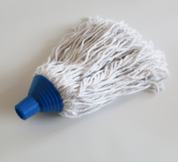 Serpillère en coton de 300 grammes avec manche long en métal pour le nettoyage des sols