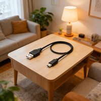 Kabel Micro USB 3.0 Grosir, Pelindung Jalinan, Selubung PVC/TPE, Konduktor Tembaga Murni, Pengisian Cepat 3A, Panjang Dapat Disesuaikan