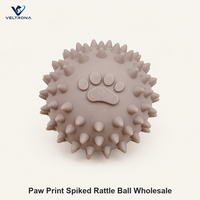 Balle à picots avec sonnette pour chat, jouet de massage pour chats d'intérieur, chatons et petits chiens