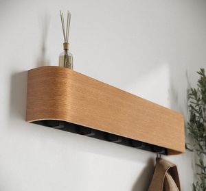 <span class=keywords><strong>Porte</strong></span>-<span class=keywords><strong>manteau</strong></span> mural moderne en bois avec design à panneau unique, gain <span class=keywords><strong>de</strong></span> place, pour entrée, salon et <span class=keywords><strong>couloir</strong></span> - Product Image 6